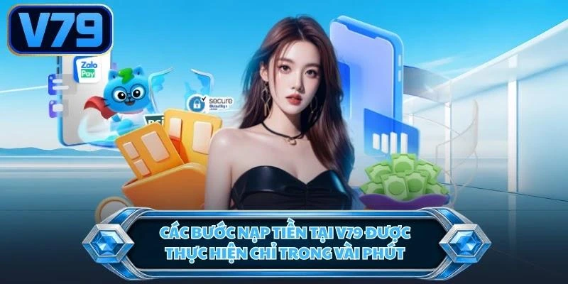 Các bước nạp tiền tại V79 được thực hiện chỉ trong vài phút